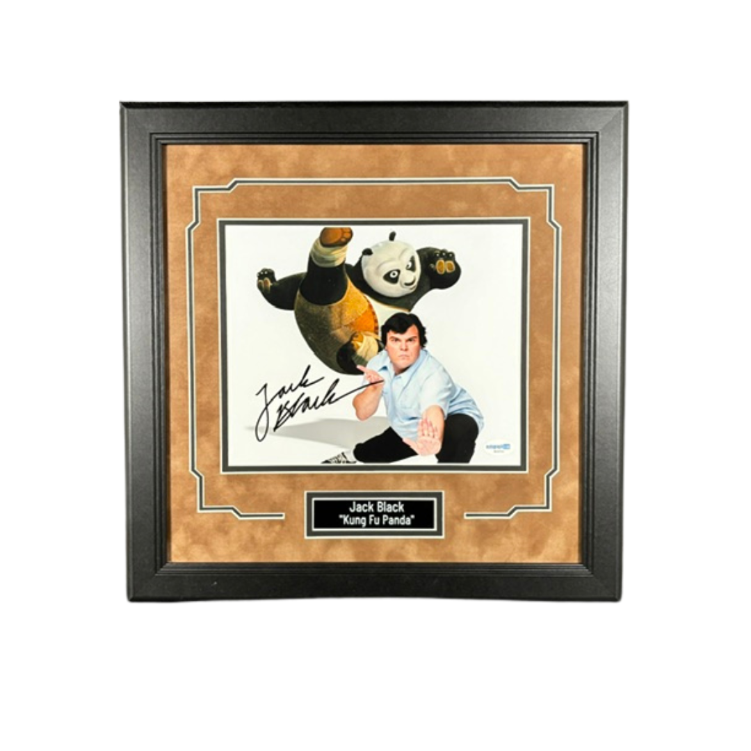 Jack Black Signed 8x10 Photo Custom Framed Kung Fu Panda Autographed JSA COA