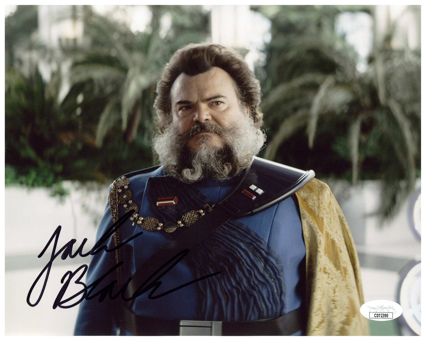 Jack Black Signed 8x10 Photo The Mandalorian Captain Bombardier Autographed JSA 2