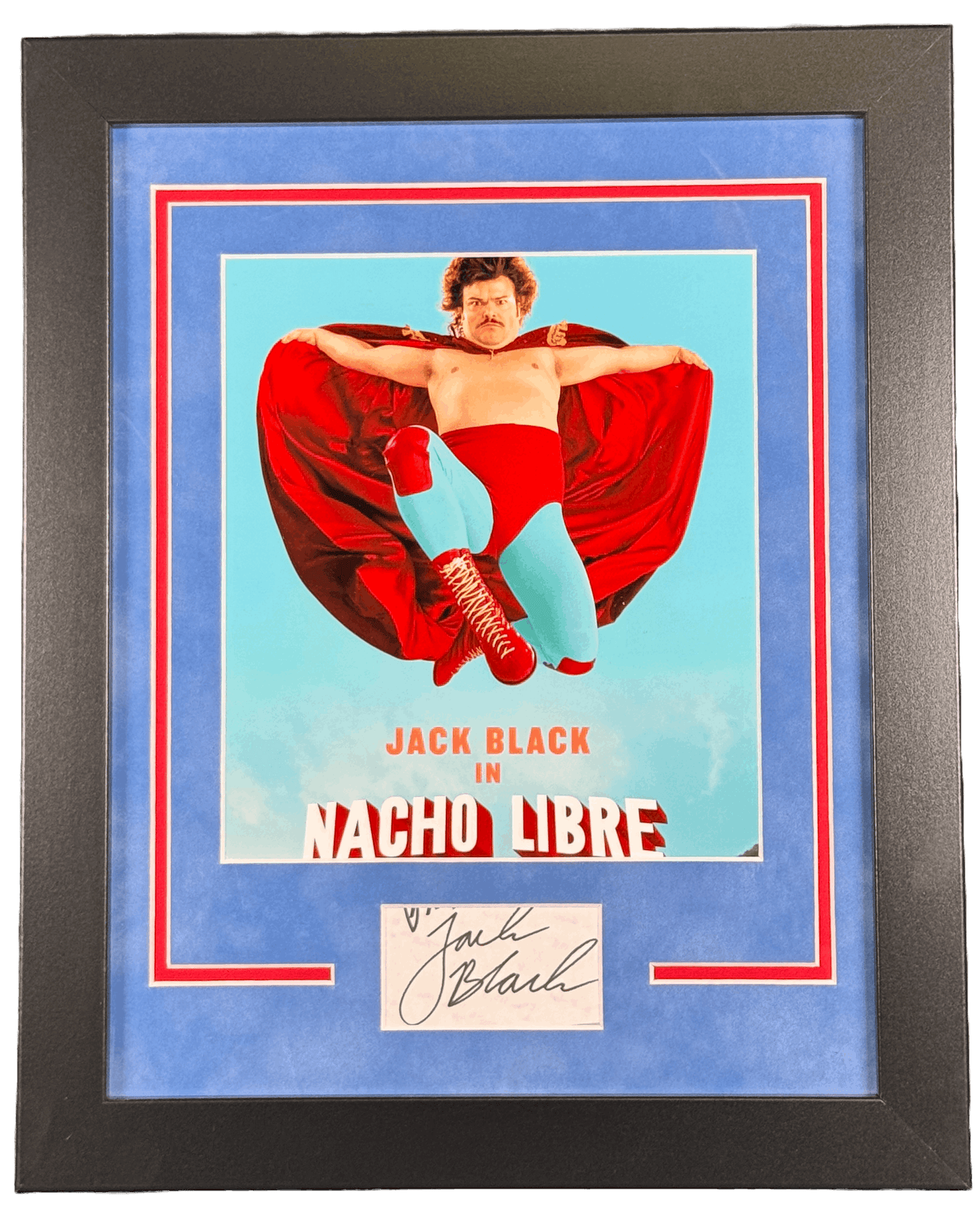 Jack Black Signed Cut 11x14 Custom Framed Nacho Libre Autographed ACOA