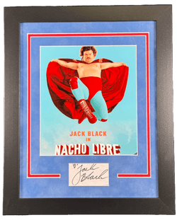 Image of Jack Black Signed Cut 11x14 Custom Framed Nacho Libre Autographed ACOA
