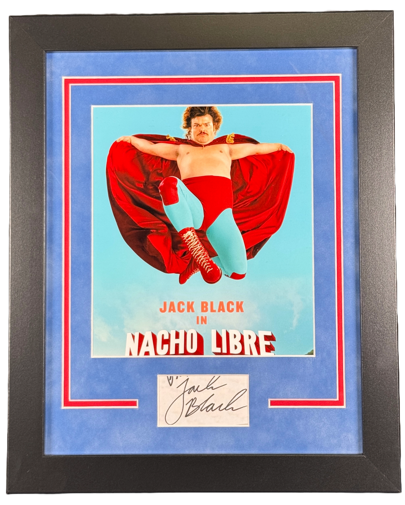 Jack Black Signed Cut 11x14 Custom Framed Nacho Libre Autographed ACOA