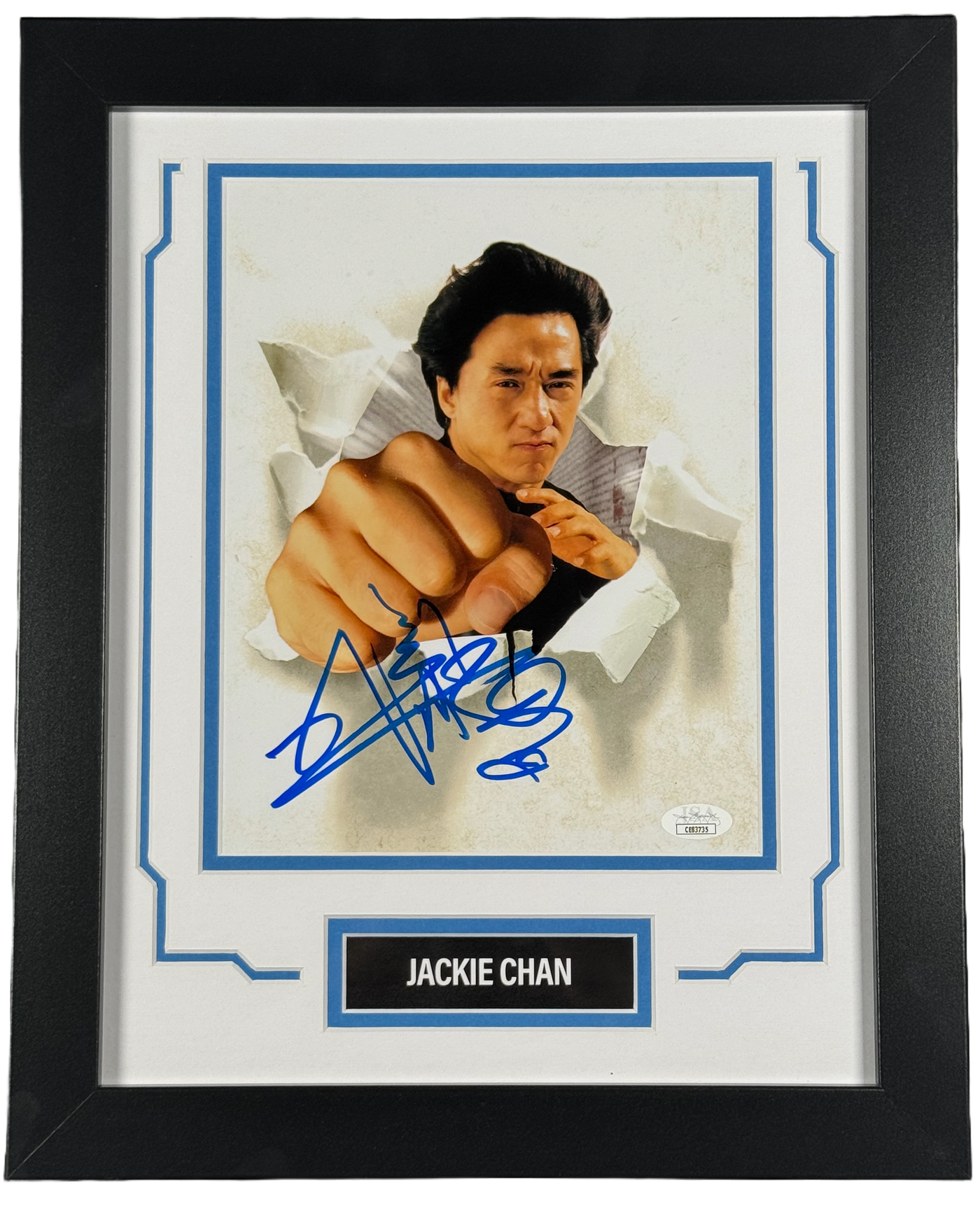 Jackie Chan Signed 8x10 Photo Custom Framed Drunken Master Autographed JSA COA