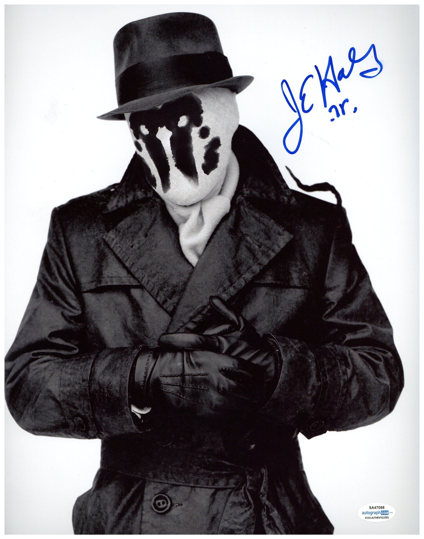 Jackie Earle Haley Signed 11X14 Photo Rorschach in Watchmen Autographed ACOA
