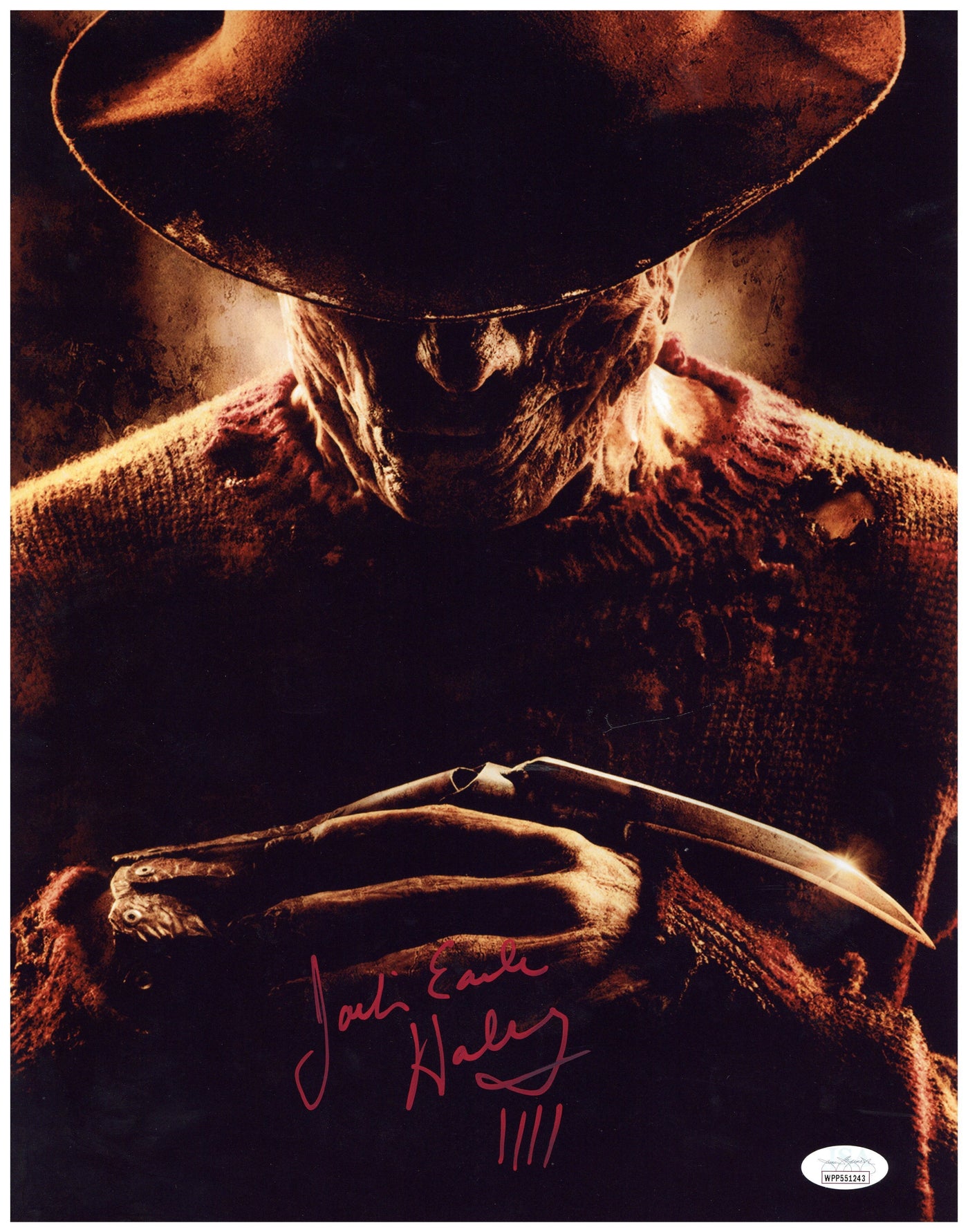 Jackie Earle Haley Signed 11x14 Photo Horror Freddy Krueger Autographed JSA COA