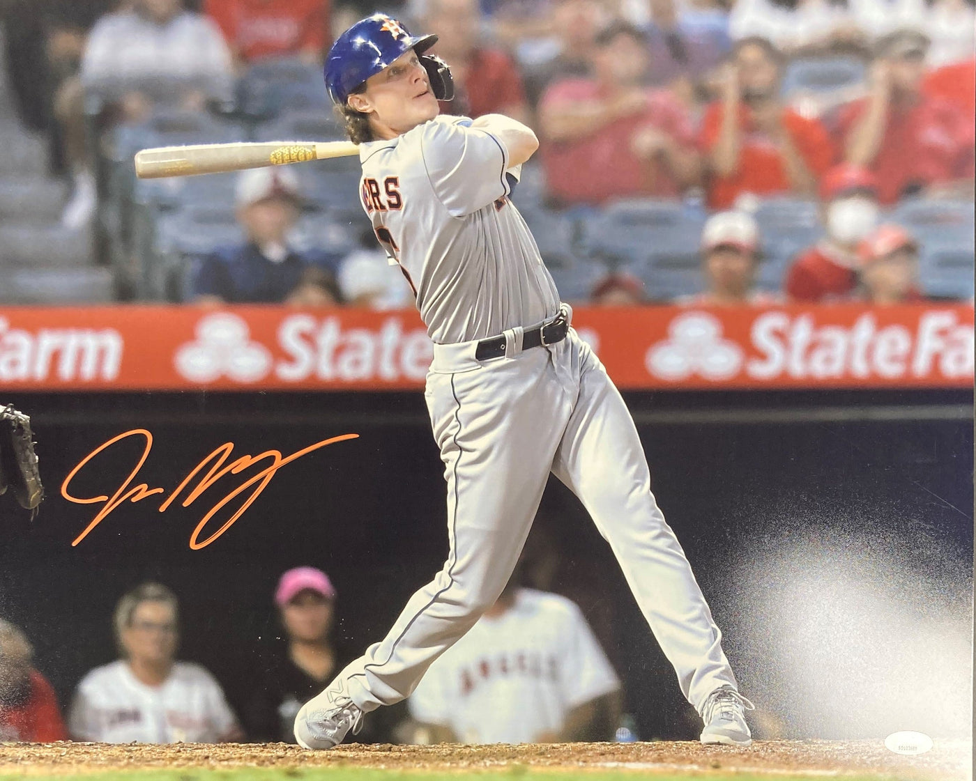 Jake Meyers Signed 16x20 Photo Houston Astros Autographed JSA COA