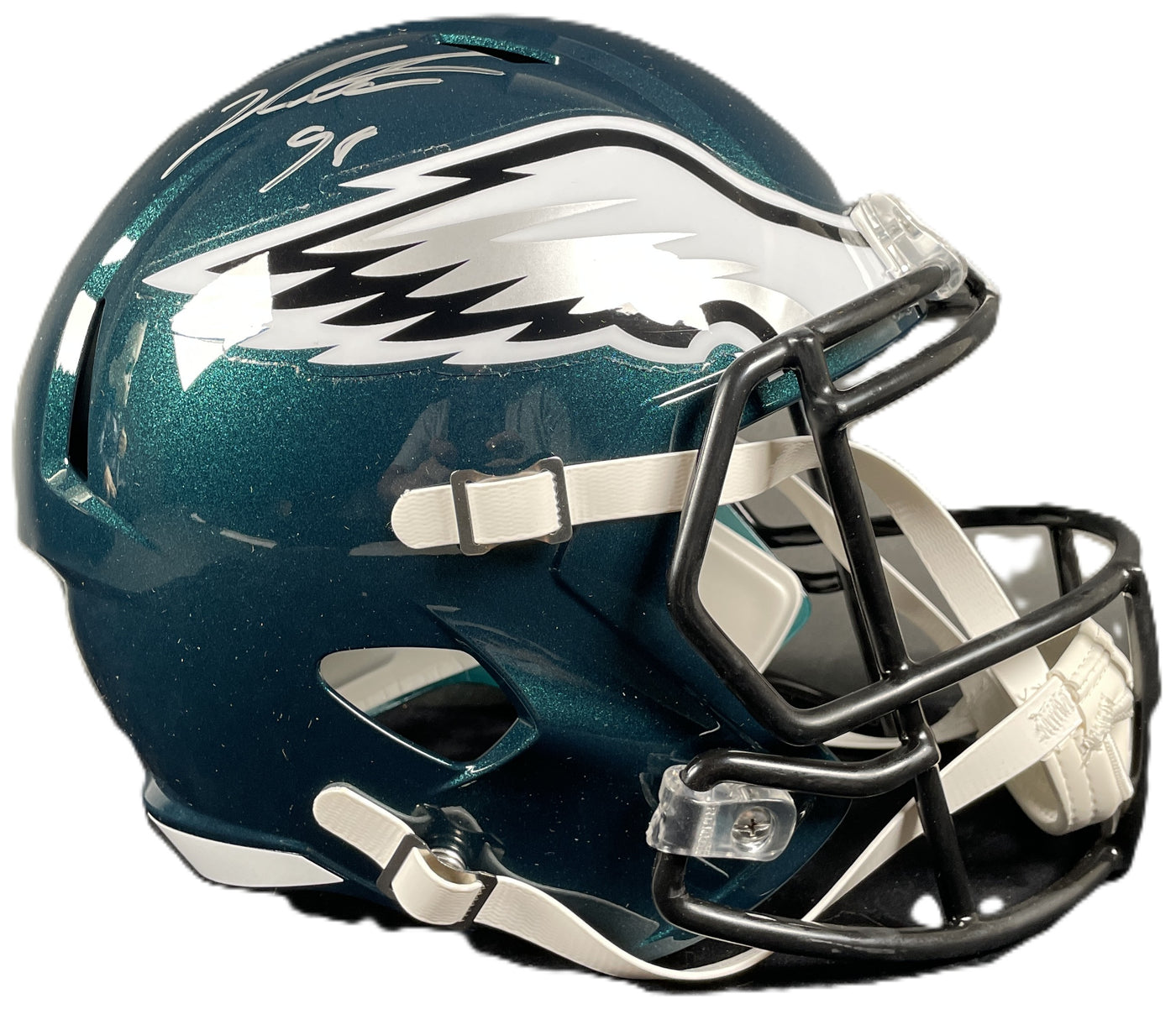 Jalen Carter Signed Philadelphia Eagles F/S Speed Rep Helmet Autographed BAS COA