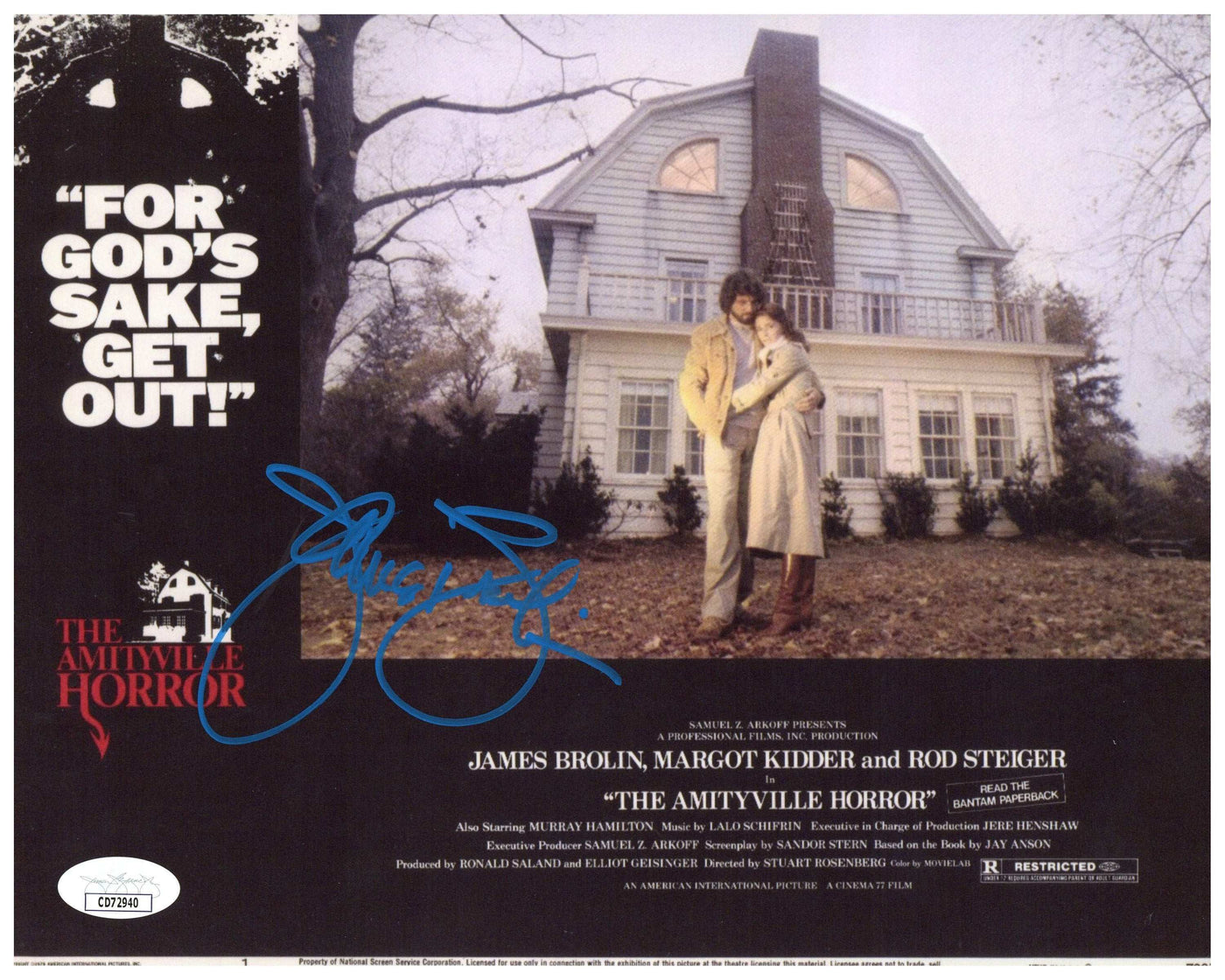 James Brolin Signed 8x10 Photo The Amityville Horror (1979 film) Horror Autograph JSA 2