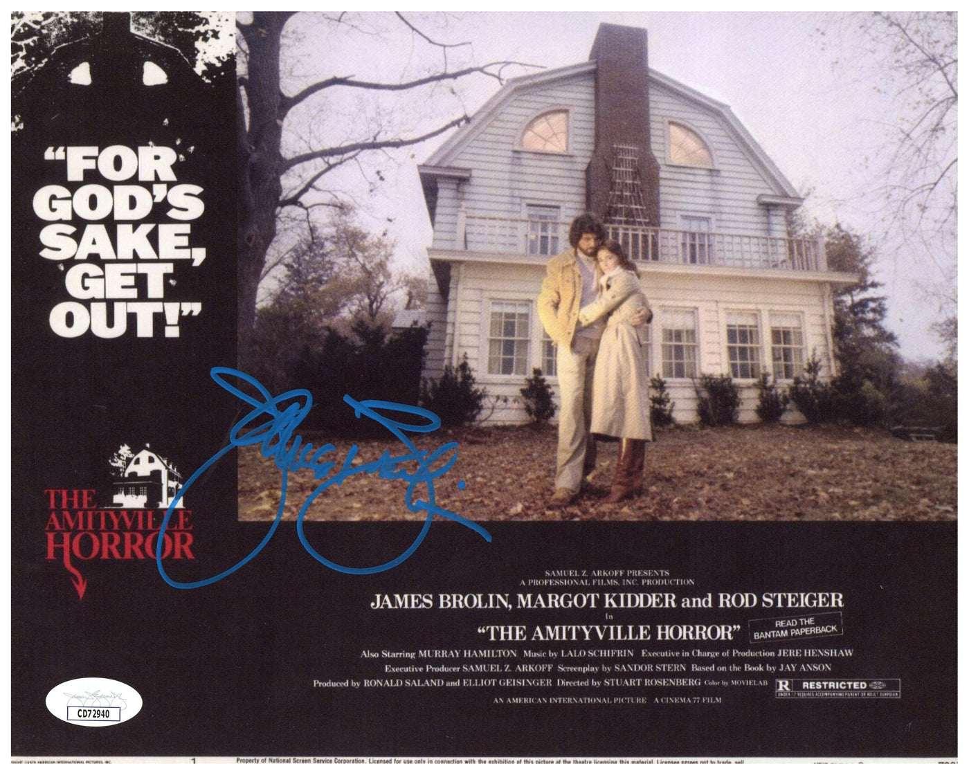 James Brolin Signed 8x10 Photo The Amityville Horror (1979 film) Horror Autograph JSA 2