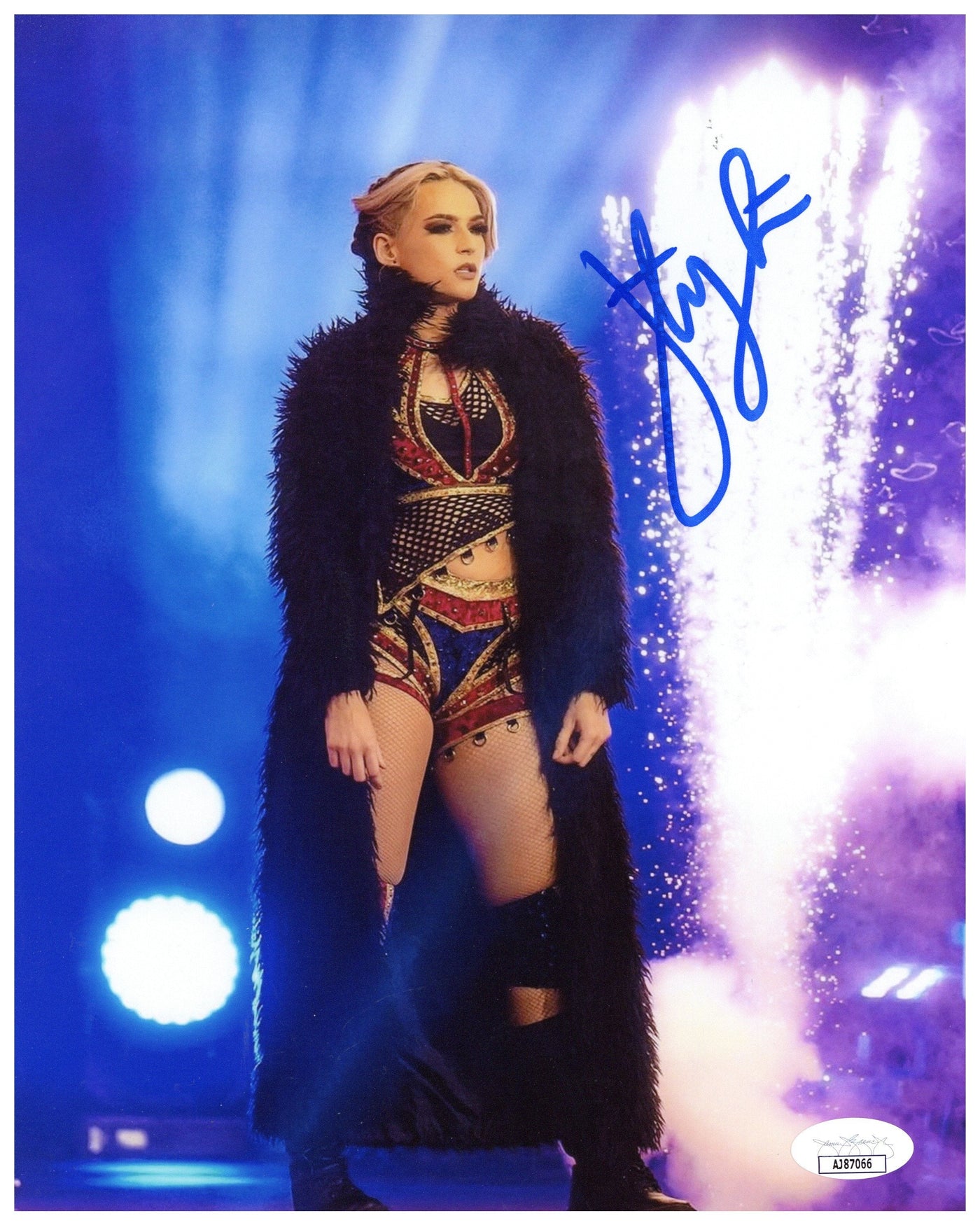 Jamie Hayter Signed 8x10 Photo AEW Pro Wrestling Autographed JSA COA