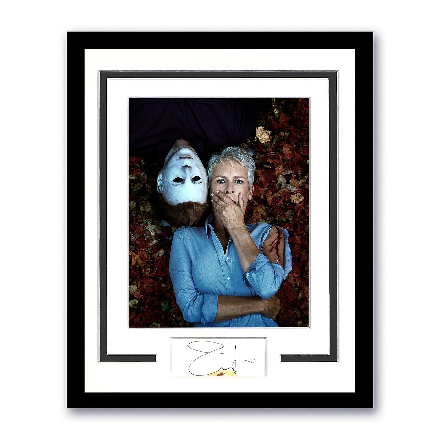 Jamie Lee Curtis Signed 11x14 Framed Cut Halloween Michael Myers Autographed ACOA 3