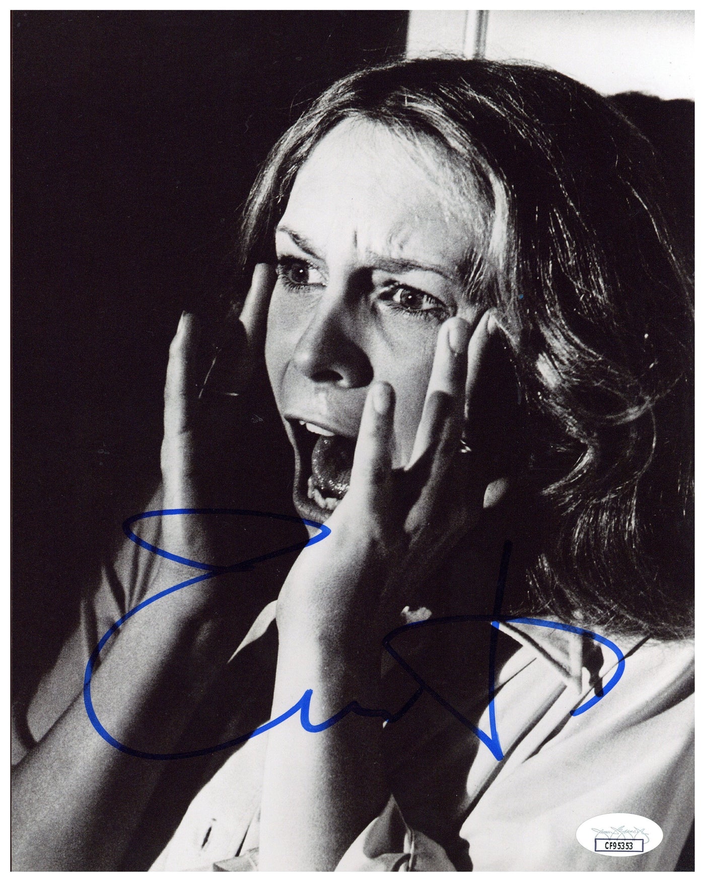 Jamie Lee Curtis Signed 8x10 Photo Halloween Michael Myers Autographed JSA 7