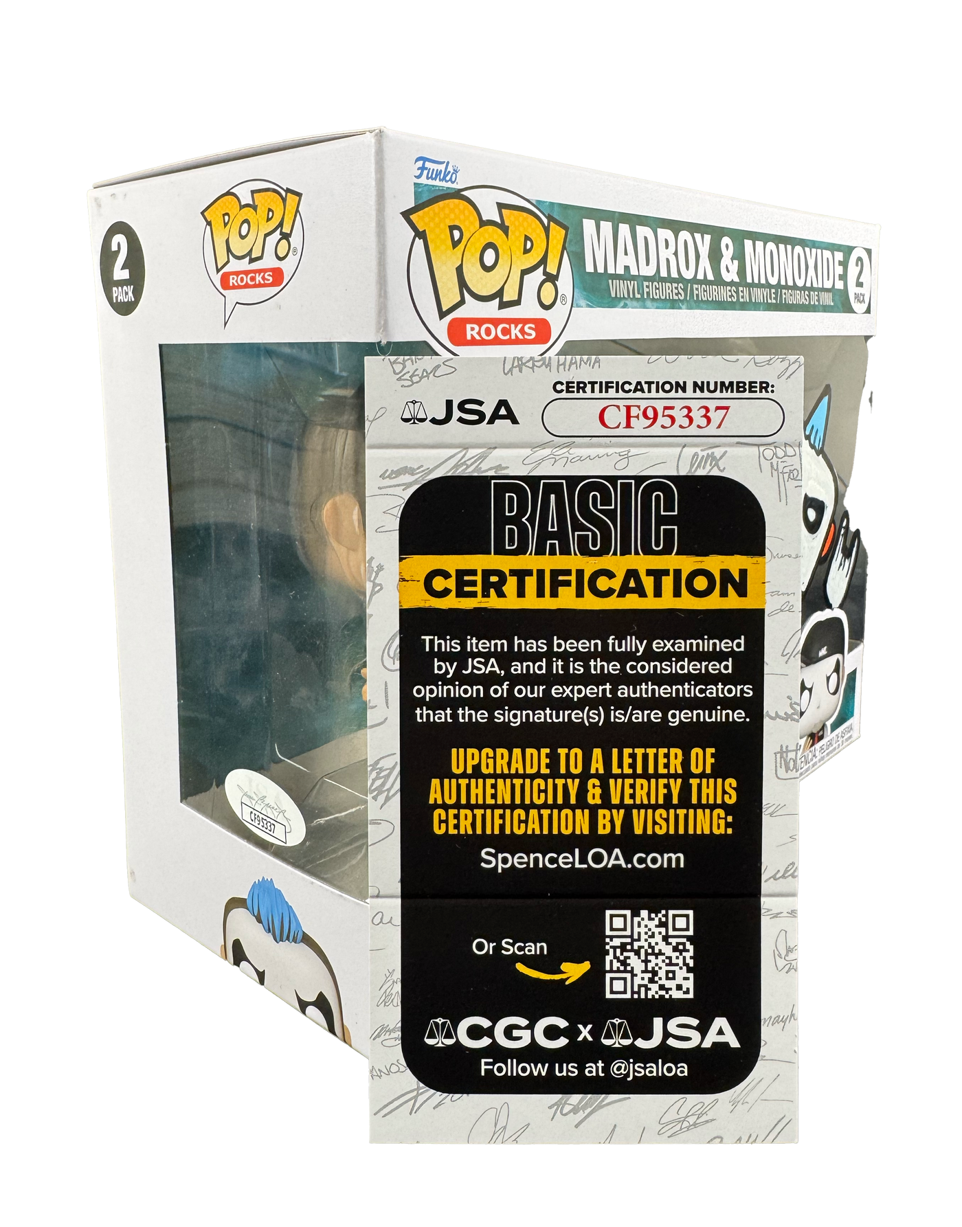 Jamie Madrox Spaniolo Signed Funko Pop Twizted Autographed JSA COA