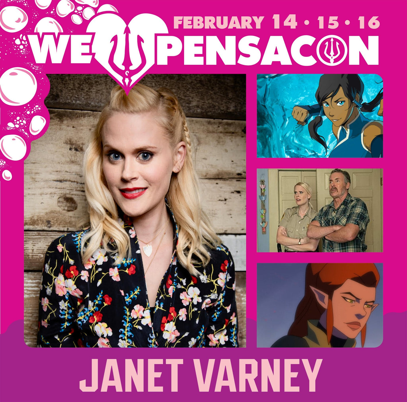 Janet Varney Official Autograph Mail-In Service - Pensacon 2025