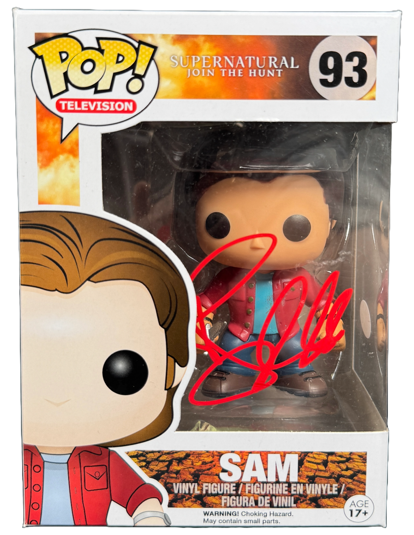 Jared Padalecki "Sam Winchester" Signed Funko Pop #93  Supernatural JSA COA