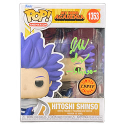 Image of Jarrod Greene Signed Funko POP My Hero Academia Hitoshi Shinso 1353 Auto JSA Chas