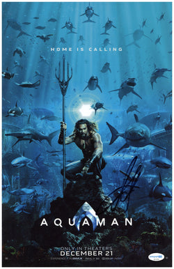 Image of Jason Momoa Signed 11x17 Photo Aquaman Autographed ACOA