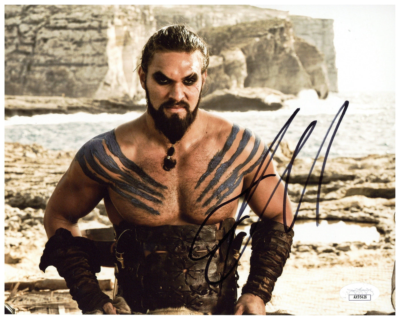 Jason Momoa Signed 8x10 Photo Game of Thrones Khal Drogo Autographed JSA COA 2