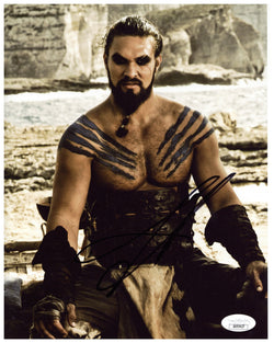 Image of Jason Momoa Signed 8x10 Photo Game of Thrones Khal Drogo Autographed JSA COA