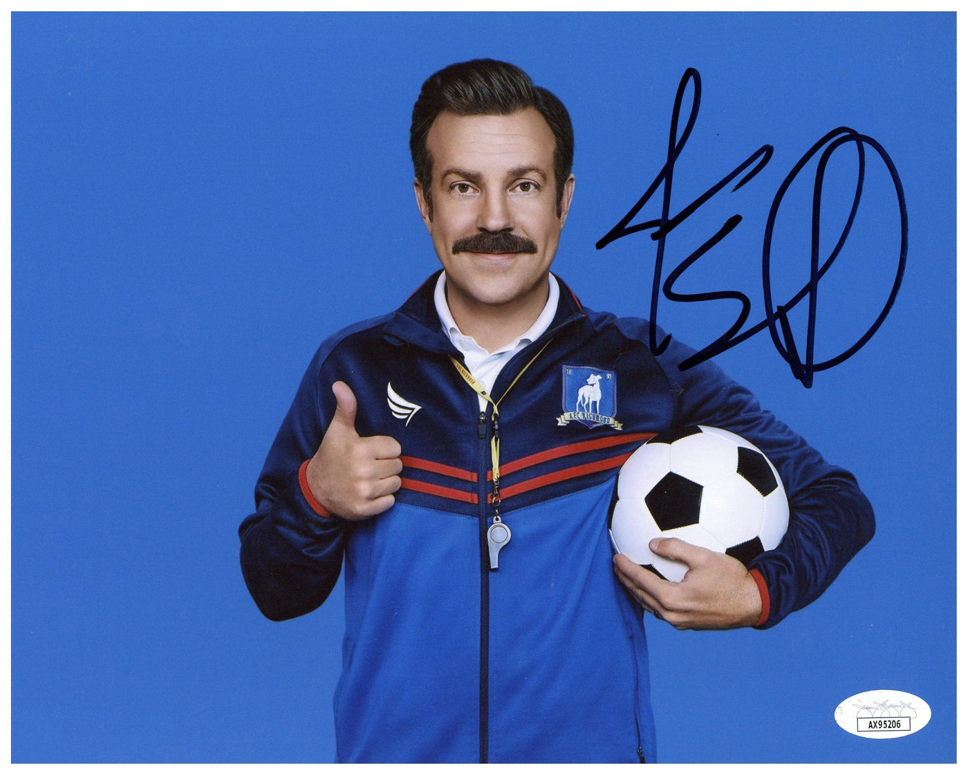 Jason Sudeikis Signed 8x10 Photo Ted Lasso Autographed JSA COA #2