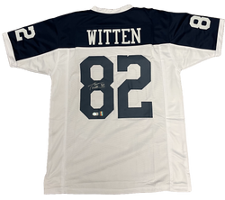 Image of Jason Witten Signed Blue & White Pro Style Jersey Autographed BAS COA