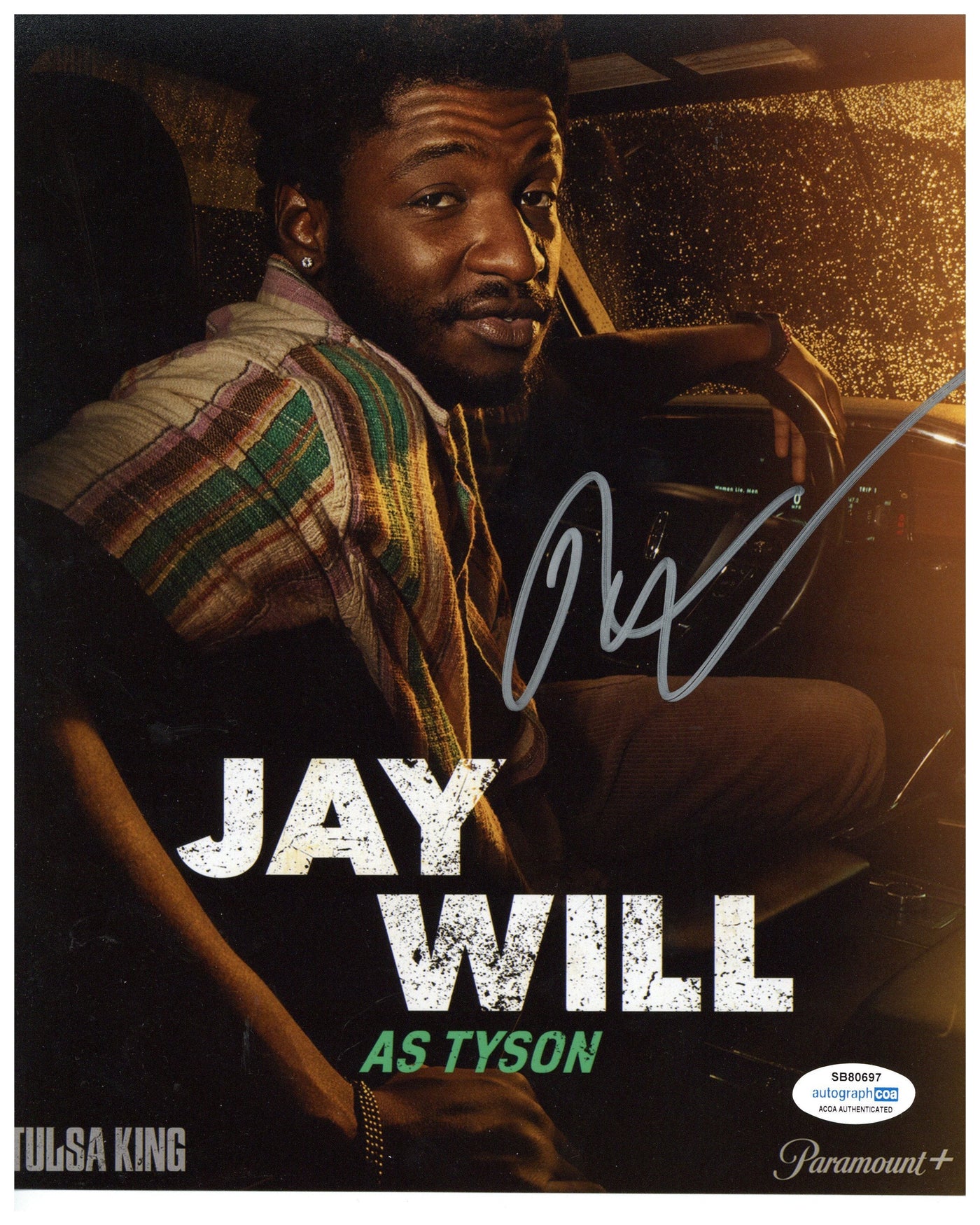 Jay Will Signed 8x10 Photograph Tulsa King Tyson Authentic Autographed ACOA