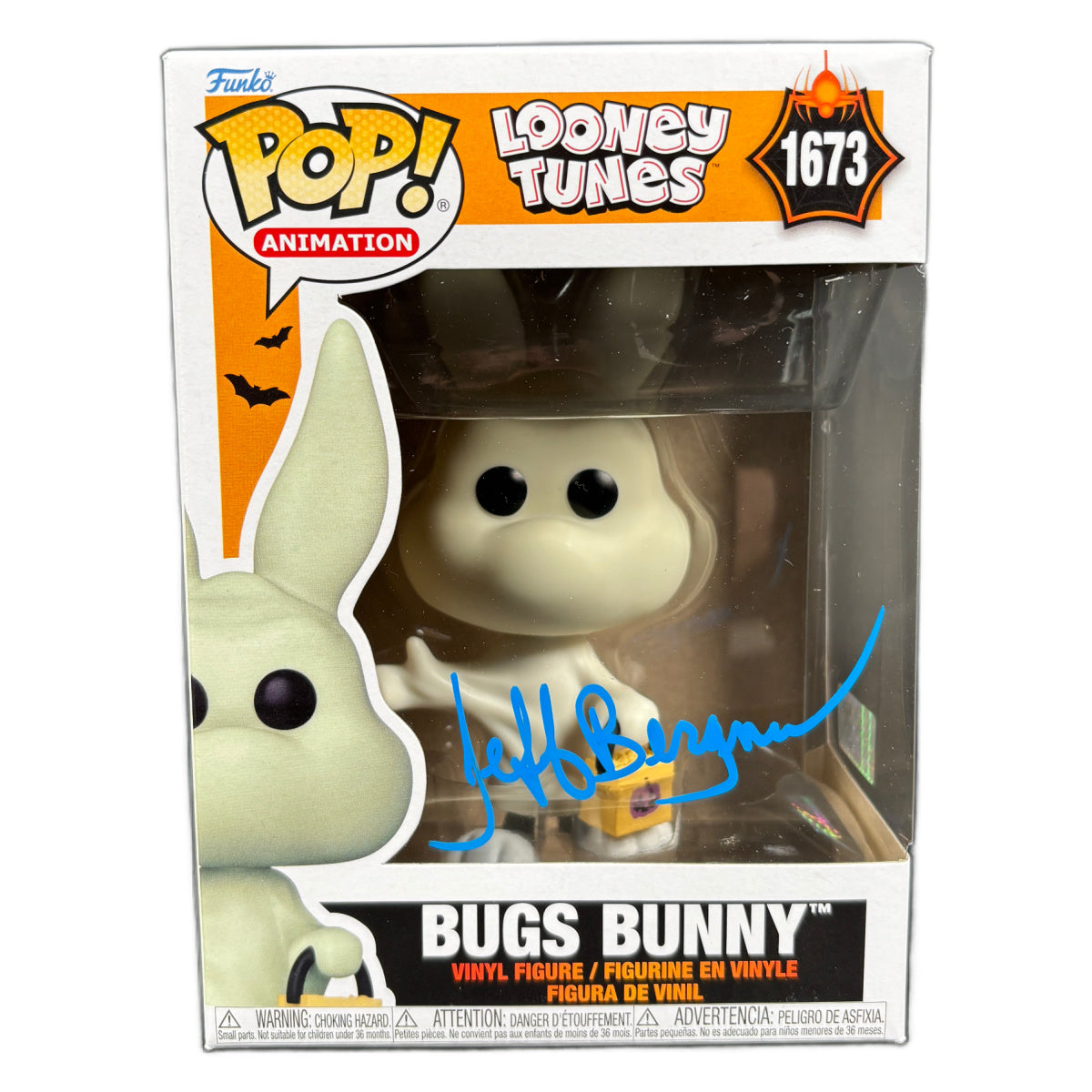 Jeff Bergman Signed Funko POP Bug Bunny Autographed Zobie COA 2