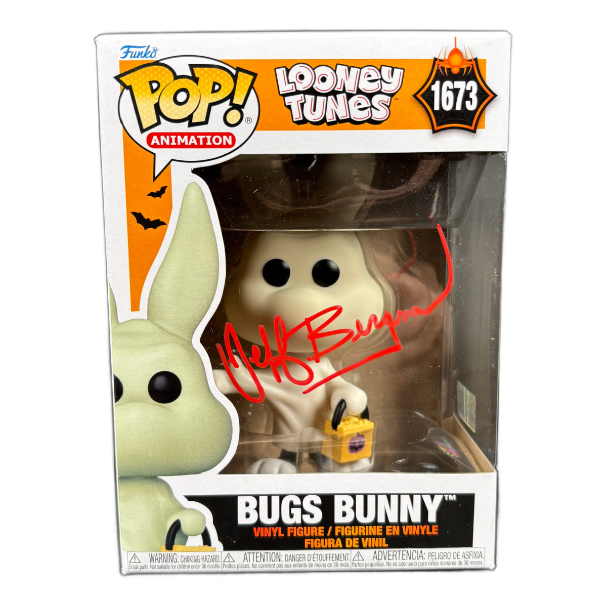 Jeff Bergman Signed Funko POP Bug Bunny Autographed Zobie COA