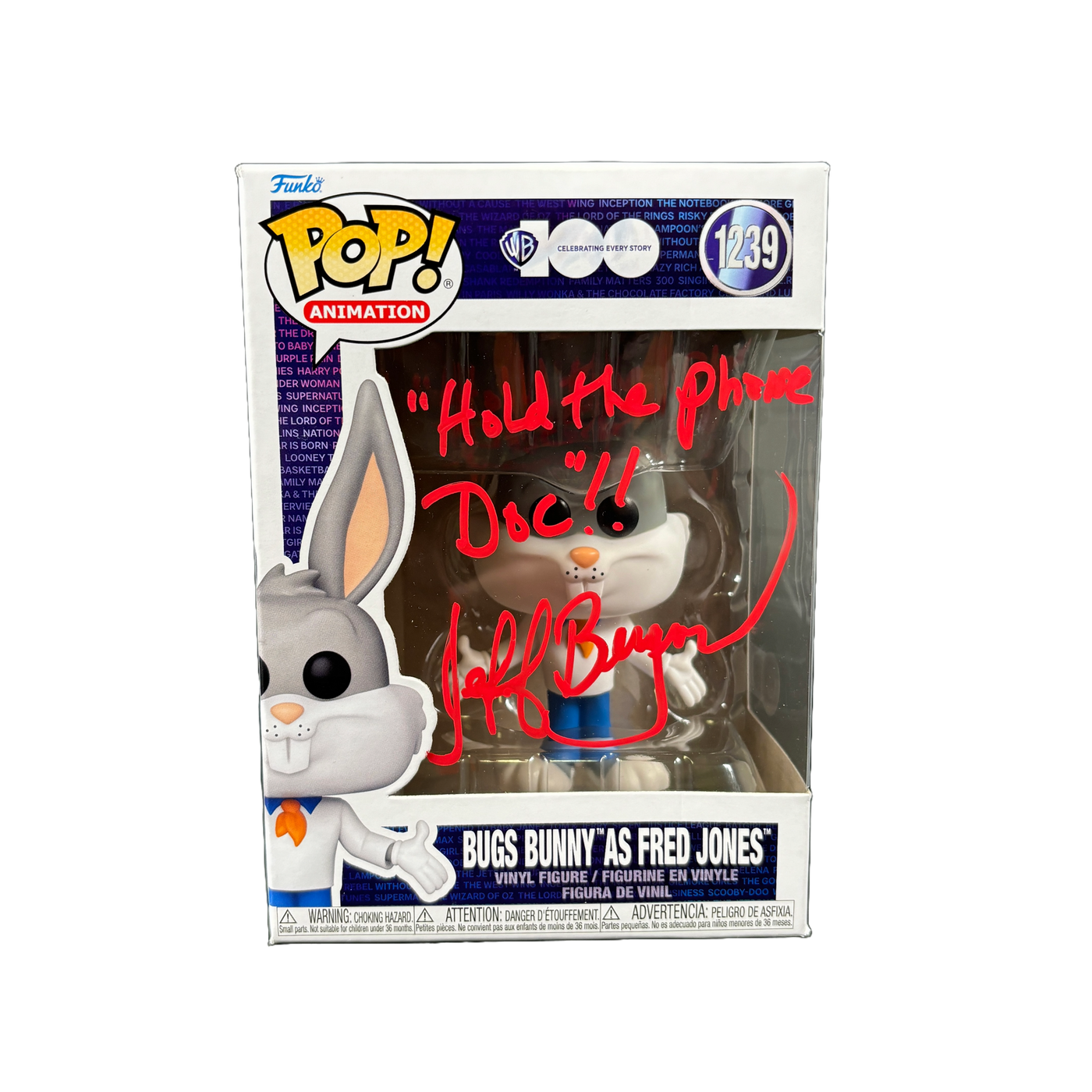 Jeff Bergman Signed Funko Pop Looney Tunes Bugs Bunny Autographed BAS COA