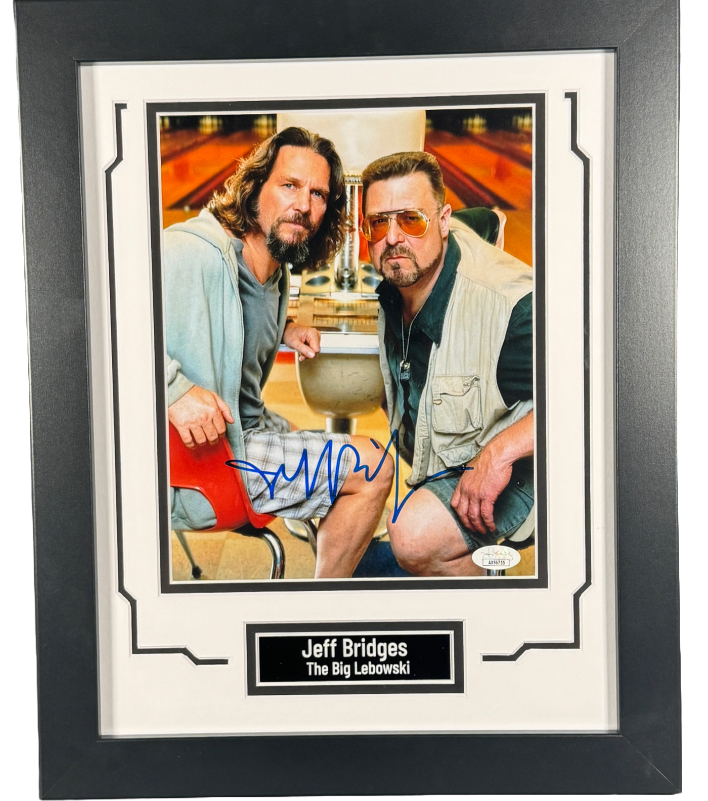 Jeff Bridges Signed Custom Framed 8x10 Photo The Big Lebowski Autographed JSA