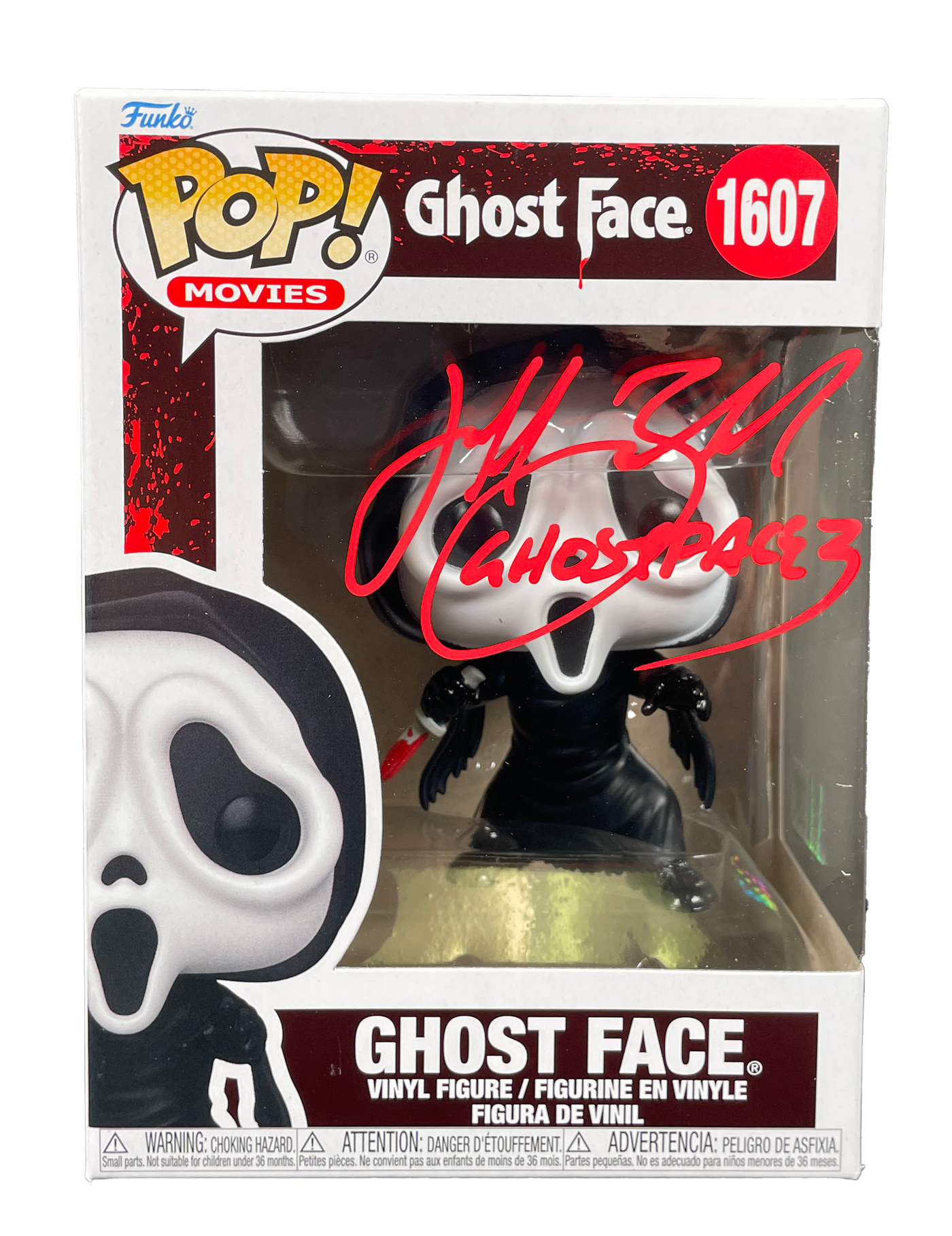Jeff Brockton Signed Funko Pop Ghostface Scream Autographed Zobie COA