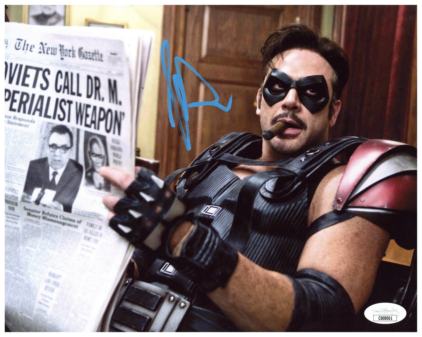 Jeffrey Dean Morgan Signed 8x10 Photo Watchmen The Comedian Autographed JSA #2