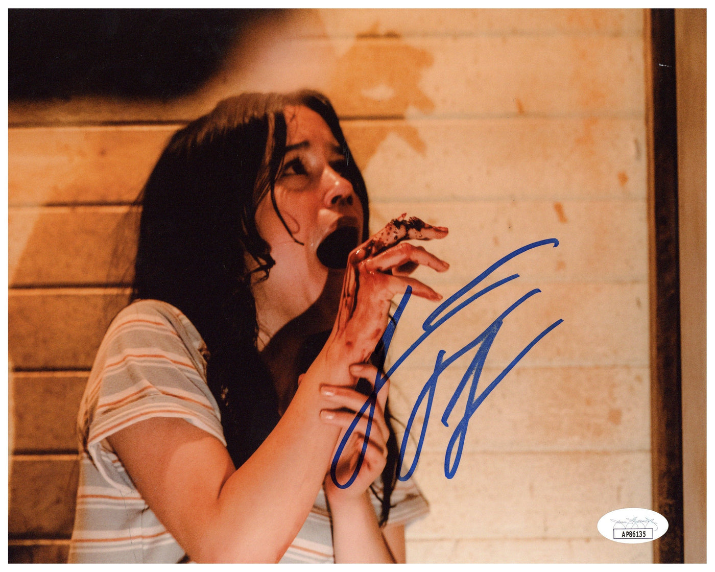 Jenna Ortega Signed 8x10 Photo X Horror Authentic Autographed JSA COA