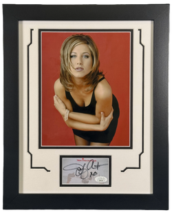 Image of Jennifer Aniston Signed 11x14 Framed Cut Friends JSA COA