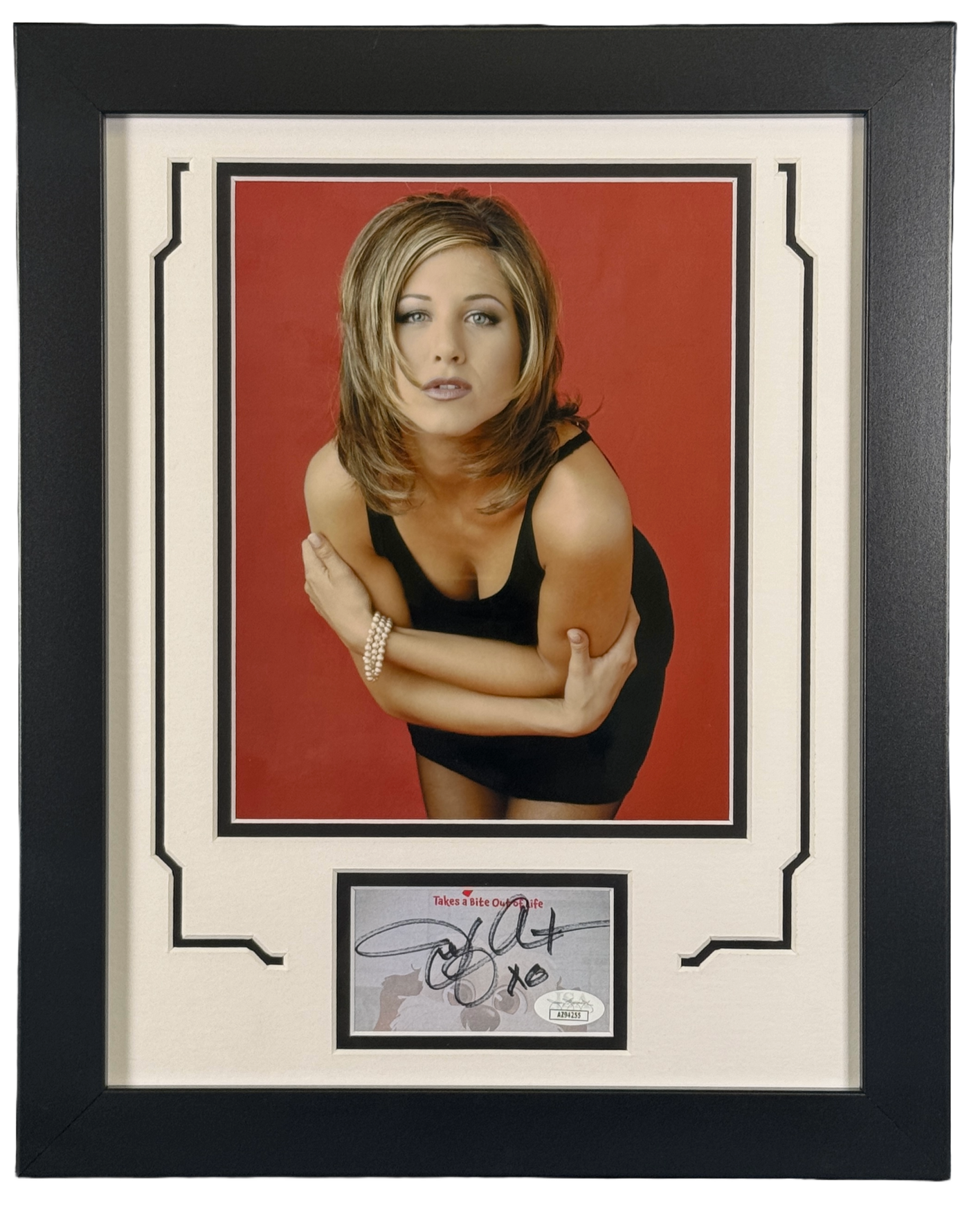 Jennifer Aniston Signed 11x14 Framed Cut Friends JSA COA