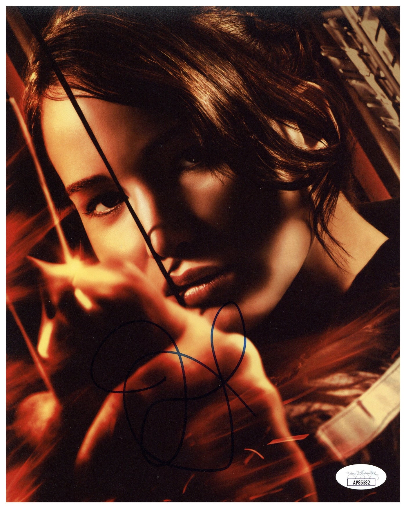 Jennifer Lawrence Signed 8x10 Photo The Hunger Games Autographed JSA COA 2