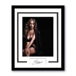 Image of Jennifer Love Hewitt Signed Cut Custom Framed Wall Display JSA COA #4