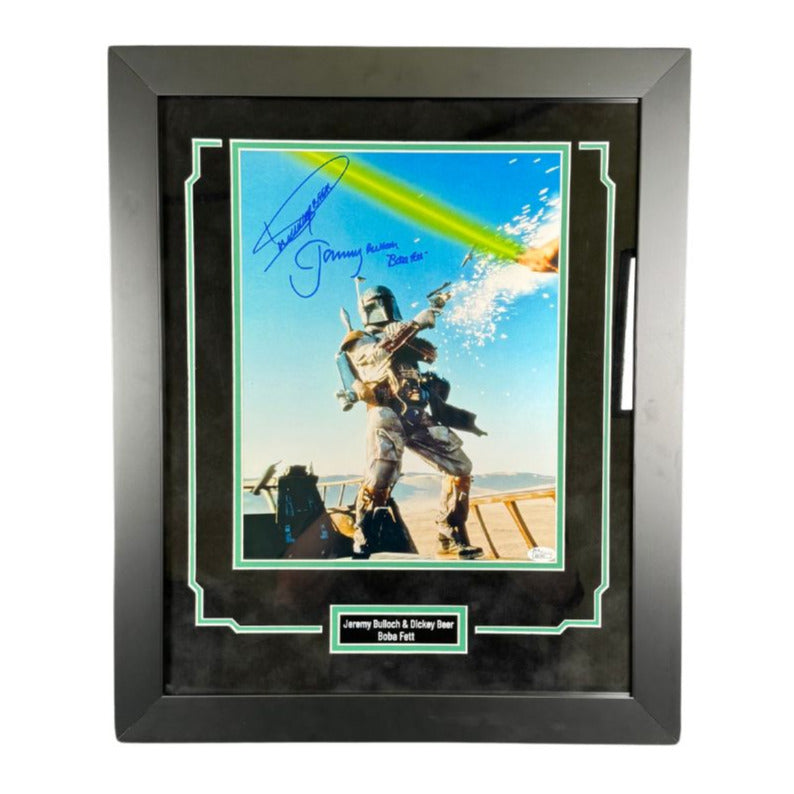 Jeremy Bulloch & Dickey Beer Signed 11x14 Photo Framed Star Wars Autograph JSA