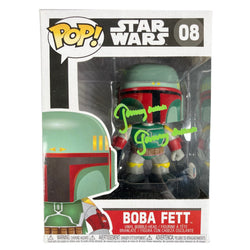 Image of Jeremy Bulloch Signed Funko POP Star Wars Boba Fett #08 Figure Autographed BAS COA