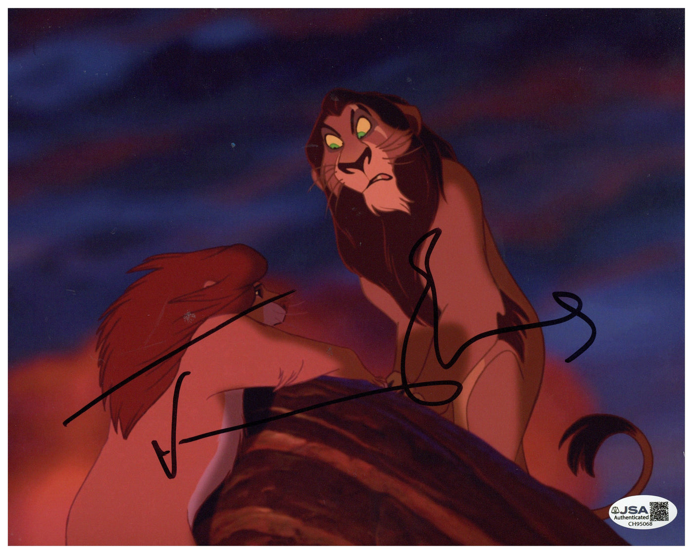 Jeremy Irons Signed 8x10 Photo Lion King Scar Autographed JSA COA