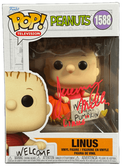 Image of Jeremy Miller Signed Funko POP Peanuts Linus Autographed JSA COA 3