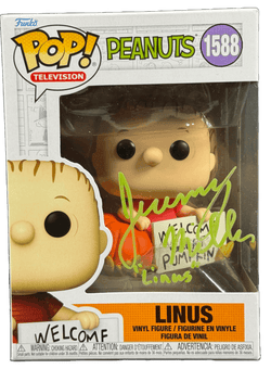 Image of Jeremy Miller Signed Funko POP Peanuts Linus Autographed JSA COA