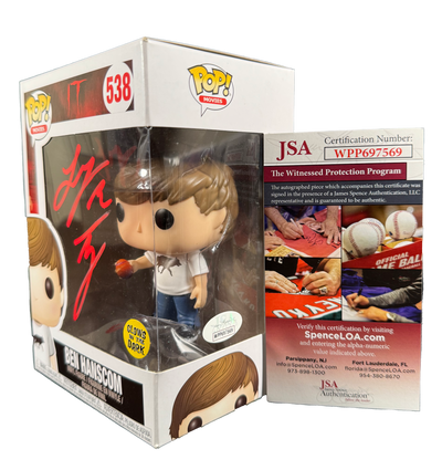 Jeremy Ray Taylor Signed Funko Pop IT Ben Autographed JSA COA