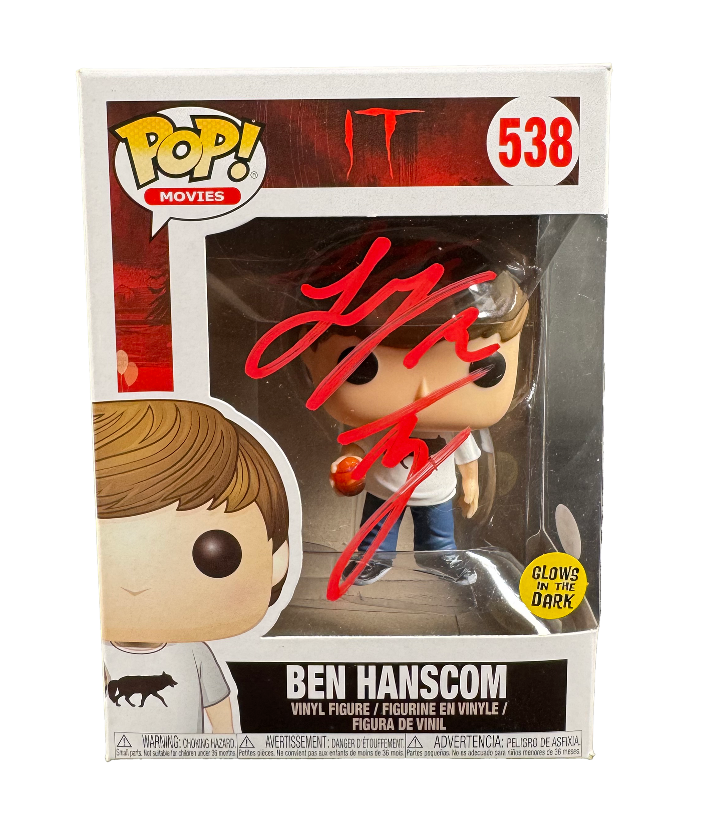 Jeremy Ray Taylor Signed Funko Pop IT Ben Autographed JSA COA