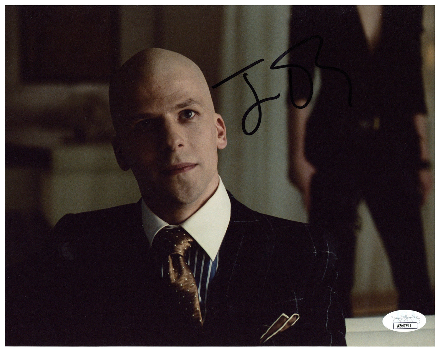 Jesse Eisenberg Autograph 8x10 Photo Batman v Superman Signed JSA COA