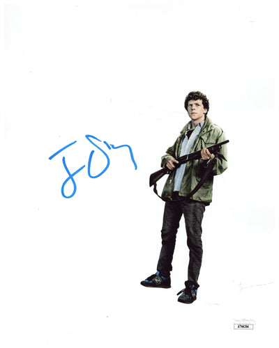 Jesse Eisenberg Autograph 8x10 Photo Zombieland Signed JSA COA