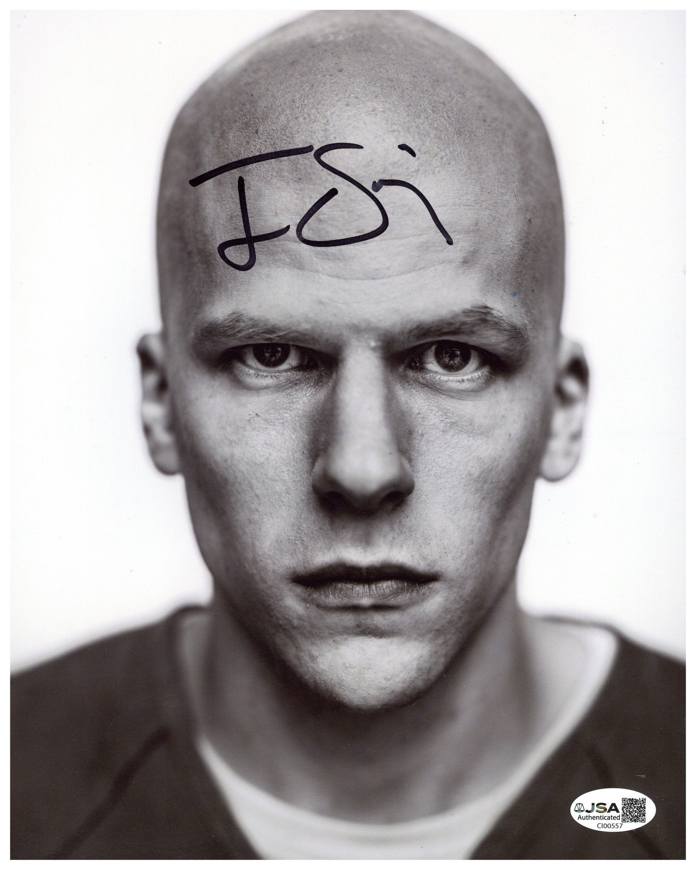 Jesse Eisenberg Signed 8x10 Photo Lex Luthor Autographed JSA COA 2