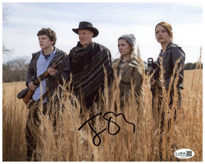 Jesse Eisenberg Signed 8x10 Photo Zombieland Columbus Autographed JSA COA