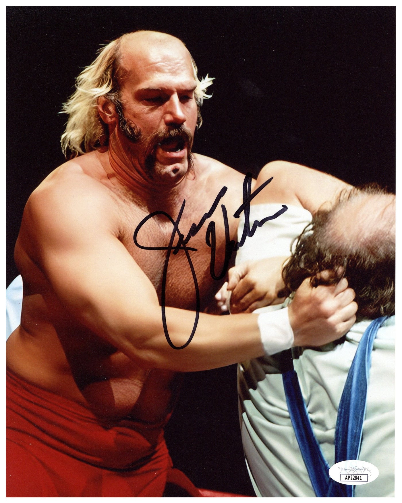 Jesse Ventura Signed 8x10 Photo WWF HOF Autographed JSA COA #2