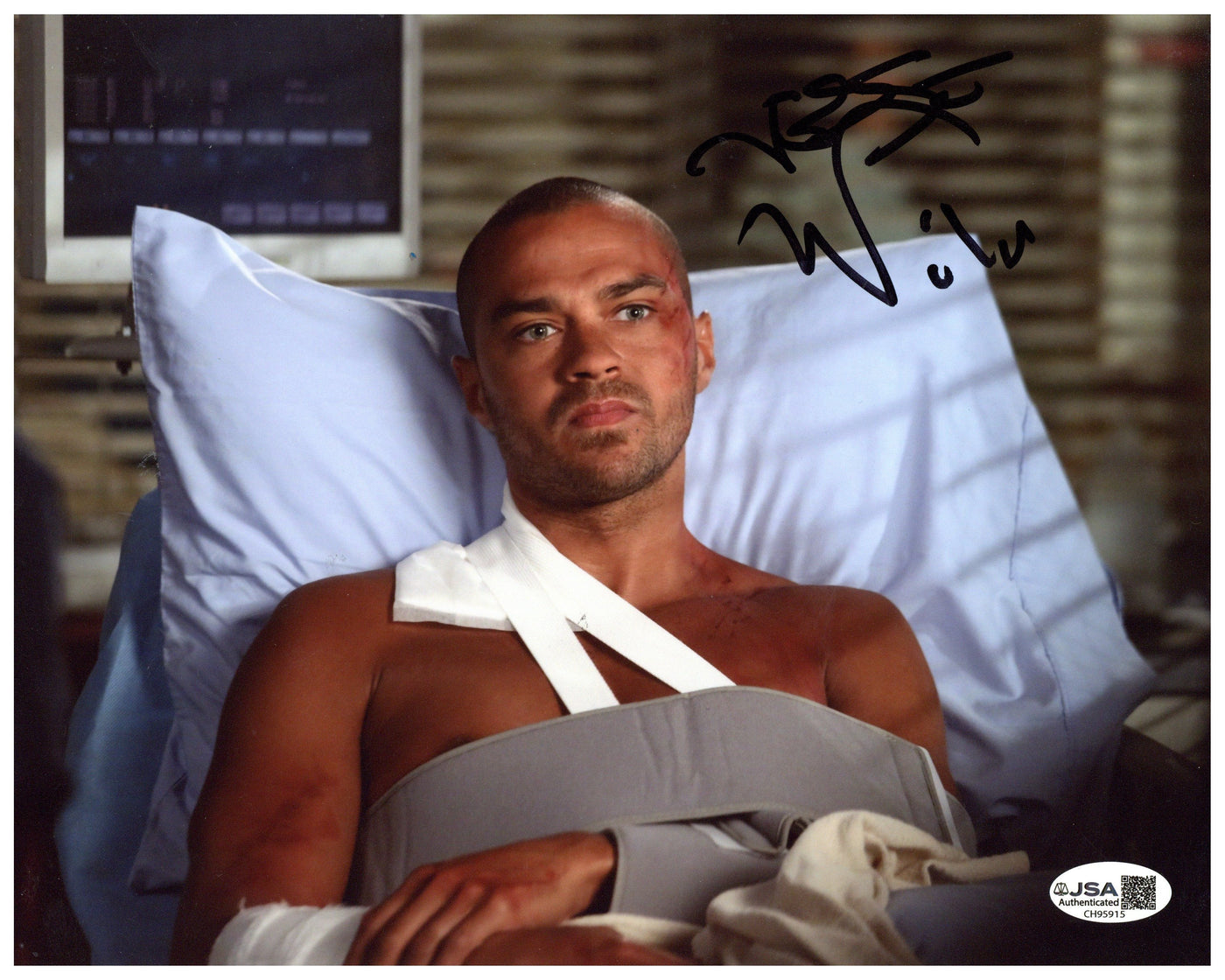 Jesse Williams Signed 8x10 Photo Grey's Anatomy Autographed JSA COA