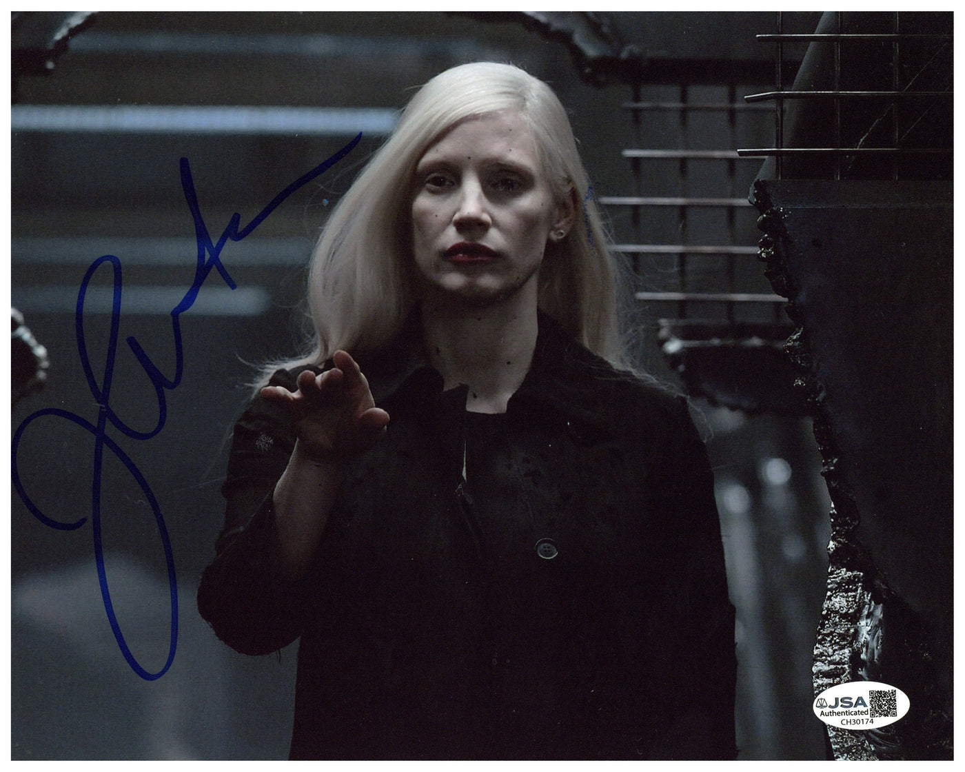 Jessica Chastain Signed 8x10 Photo X-Men Dark Phoenix Autographed JSA COA